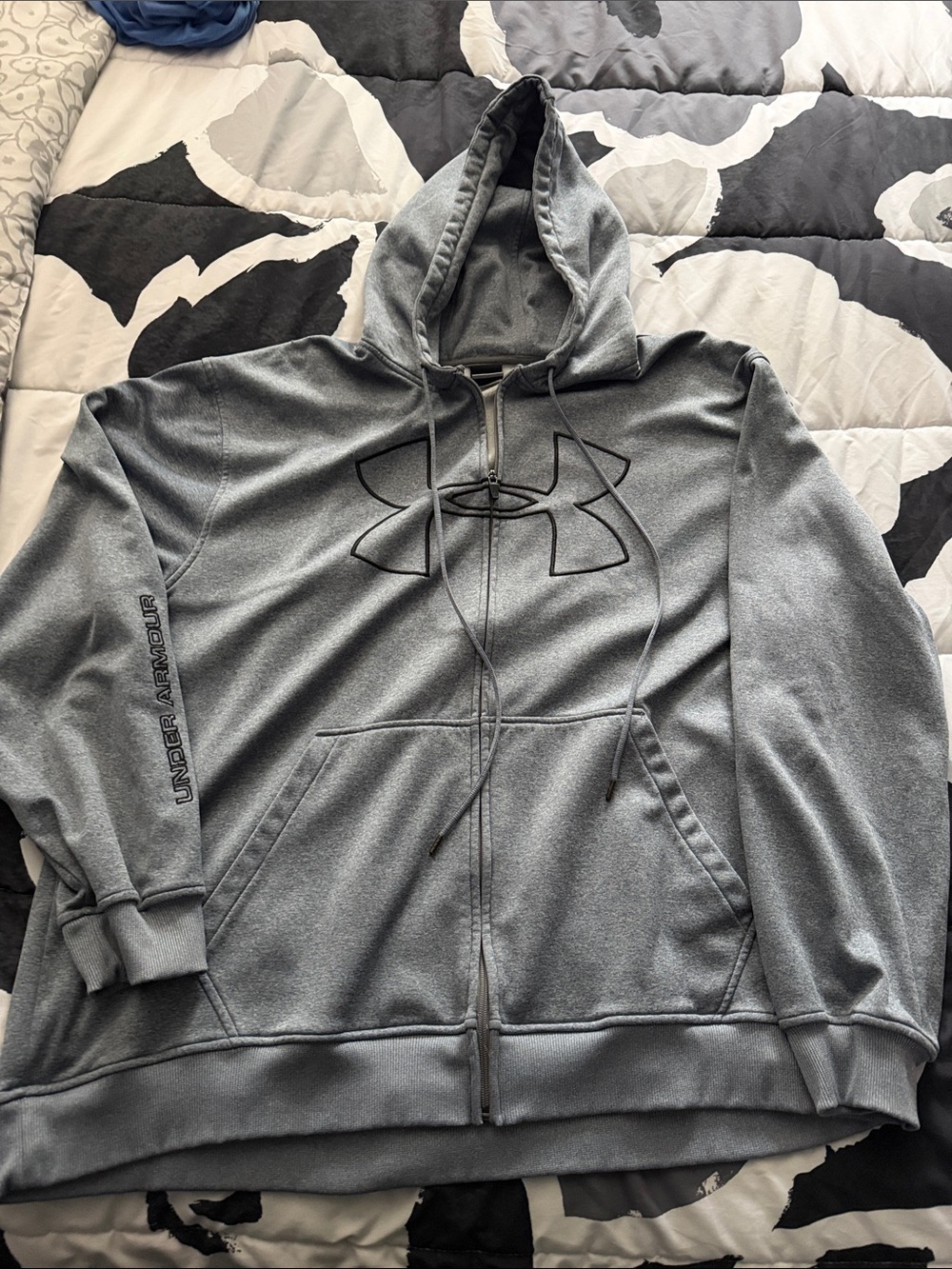 Under Armour Men's Charcoal Gray Full-Zip Performance Hoodie